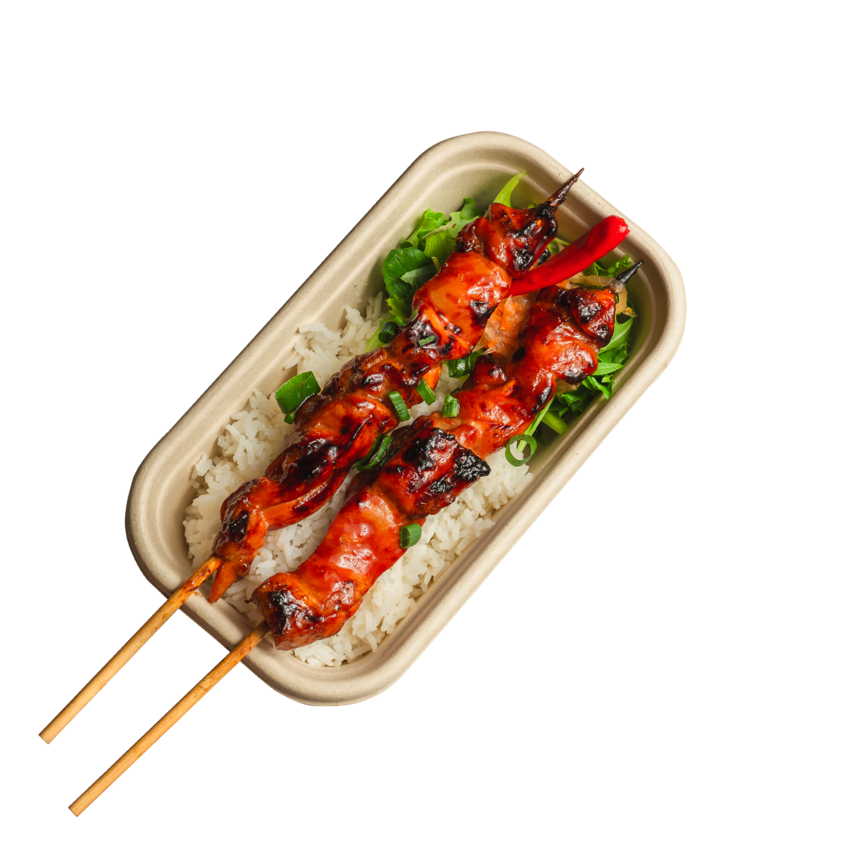 Chicken BBQ Skewers Meal